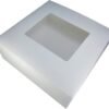 10x10x4.50 Inches Top Window White Box (3~4Lbs Cake)
