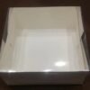 9x9x4 Inches Transparent Lid Box (2~2.50 Pounds Cake, Pastry, Brownies)