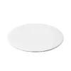 10 Inches White Round Laminated Wooden Plate
