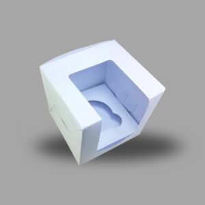 1Cupcake Big Window White Box