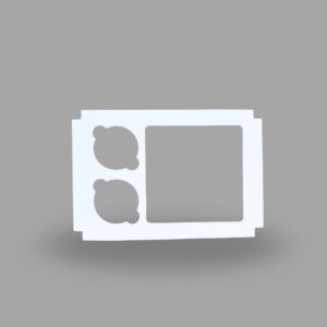 2 Cupcakes With Bento Cake Inner Cavity Base