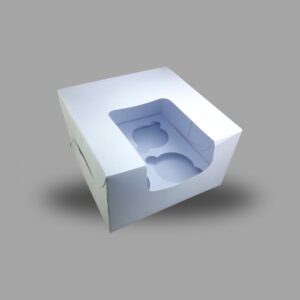 4 Cupcakes Big Window Box