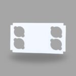 4 Cupcakes With Bento Cake Inner Cavity Base