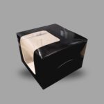 5.50x5.50x4 Inches Black Big Window Box