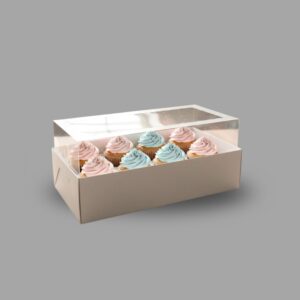 8Cupcakes Transparent Lid Box