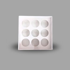 9 Cupcakes empty Box
