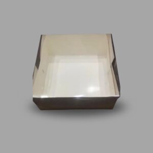 9x9x4 Inches Transparent Lid Box (2~2.50 Lbs Cake)